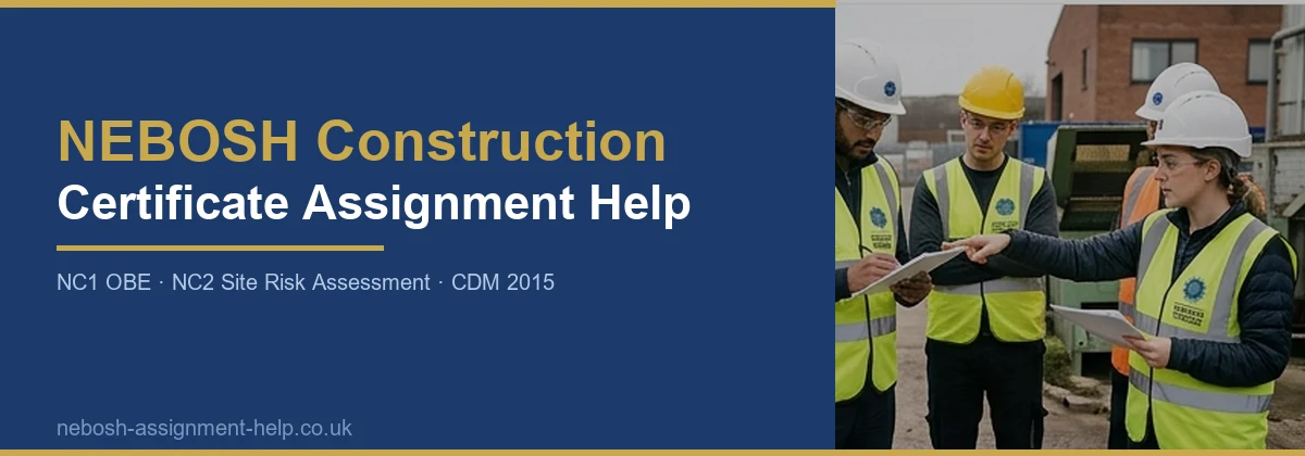 NEBOSH Construction Certificate Assignment Help — NC1 and NC2 Expert Support