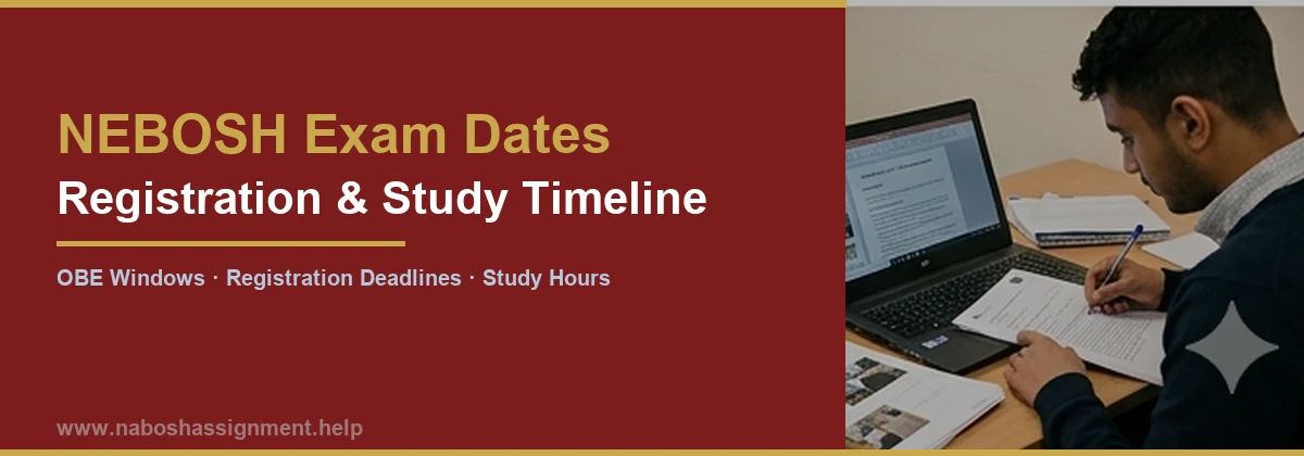 NEBOSH Exam Dates and Registration — Study Timeline